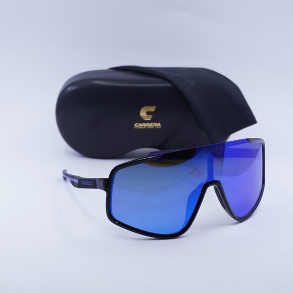 CARRERA 4017/S 0D51 Z0 Shield Sunglasses - Black/Blue Mirror main image 8
